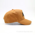 Design de mode Coton Brown Chapeaux Baseball Cap